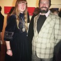 Barbara and Albert Tucker at a gallery event in Melbourne, mid 1970s, photographed by Rhonda Senbergs.