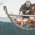 Peter Gouldthorpe, 'The boy felt water swirling about his feet', published in First light by Gary Crew (Lothian Books, 1993)