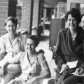 Vivian Bullwinkel far right at the Australian General Hospital, ca. 1945. Source.