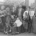 Hoddinott family portrait, glass negative, c 1890–1910