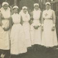 Five splendid workers of No 8 General, c 1917,  Traill is second from the right, MS 7975