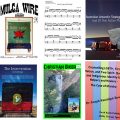 Image: collage of title pages of various publications in NED.