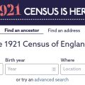 Here at last! The 1921 census for England and Wales